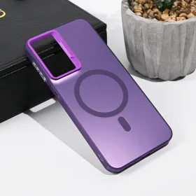 Futrola - maska Magsafe Clear za Samsung A175 Galaxy A17 ljubicasta.