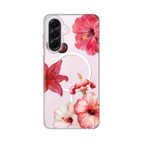 Futrola - maska print Magsafe za Samsung A366 Galaxy A36 5G Hibiscus.
