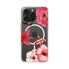 Futrola - maska print Magsafe za iPhone 15 Pro Max 6.7 Hibiscus.
