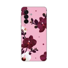 Silikonska futrola - maska print Skin za Samsung A175 Galaxy A17 Pink Orchid.