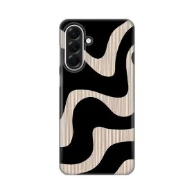 Silikonska futrola - maska print Skin za Samsung A566 Galaxy A56 5G Black Flow.