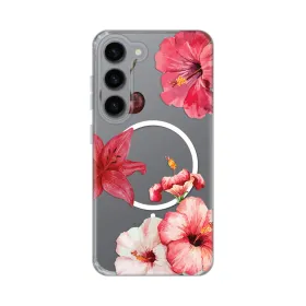 Futrola - maska print Magsafe za Samsung S911B Galaxy S23 Hibiscus.