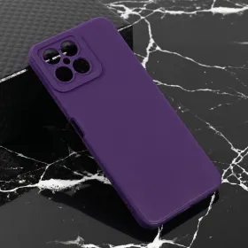 Futrola - maska Teracell Giulietta za Huawei Honor X8 mat tamno ljubicasta.