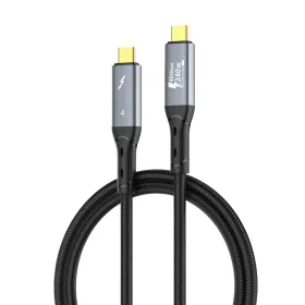 USB Data kabl LDNIO TC11c, USB 4.0, PD3.1, 240W, 40Gbps, 8K 60Hz PD na Type C crni 1m.