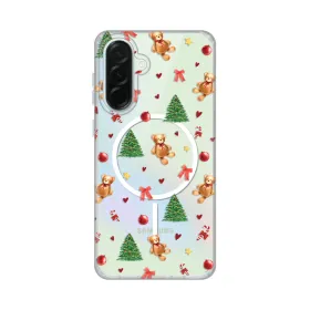 Futrola - maska print Magsafe za Samsung A366 Galaxy A36 5G Merry Bear.