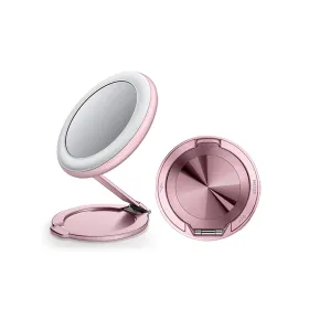 Drzac magnetni Ring sa ogledalom za mobilni telefon roze (MS).