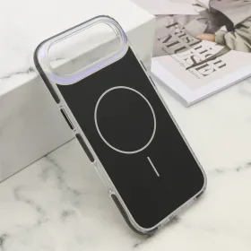 Futrola - maska AMBER RING MagSafe za iPhone AIR (6.6) crna (MS).