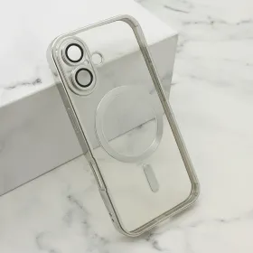 Futrola - maska CAMERA PROTECT MagSafe za iPhone 16 (6.1) srebrna (MS).
