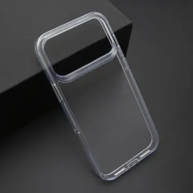 Futrola - maska COLOR FRAME za iPhone 17 Pro Max (6.9) srebrna (providna) (MS).