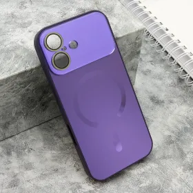 Futrola - maska COLOR METAL Magsafe za iPhone 17 (6.3) ljubicasta (MS).