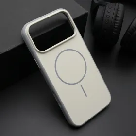 Futrola - maska CHROME MagSafe za iPhone 17 Pro Max (6.9) bela (MS).