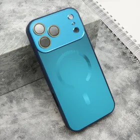 Futrola - maska COLOR METAL Magsafe za iPhone 17 Pro Max (6.9) plava (MS).