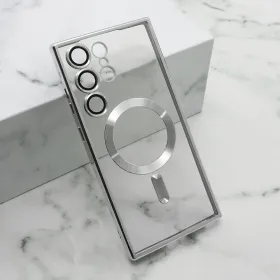 Futrola - maska CAMERA PROTECT MagSafe za Samsung Galaxy S23 Ultra 5G srebrna (MS).