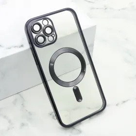 Futrola - maska CAMERA PROTECT MagSafe za iPhone 12 Pro Max (6.7) crna (MS).