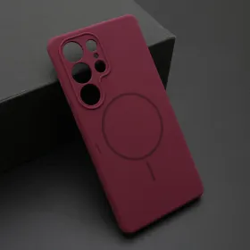 Futrola - maska MagSafe TOUCH za Samsung S938 Galaxy S25 Ultra 5G bordo (MS).