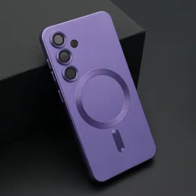 Futrola - maska ELEGANT MAGSAFE za Samsung S921 Galaxy S24 5G ljubicasta (MS).