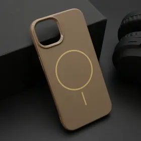 Futrola - maska JELLY MagSafe za iPhone 13 (6.1) tamno zlatna (MS).