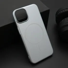 Futrola - maska PURE mat MagSafe za iPhone 13 (6.1) srebrna (MS).