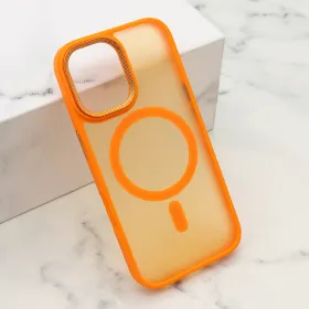 Futrola - maska SILKY MagSafe II za iPhone 17 (6.3) narandzasta (MS).