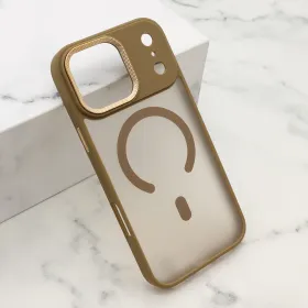 Futrola - maska SILKY MagSafe II za iPhone 17 Pro Max (6.9) braon (MS).