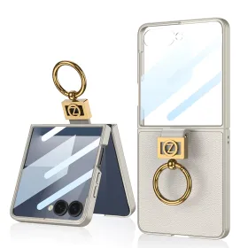 Futrola - maska Z-RING CASE za Samsung F751B Galaxy Z Flip 7 5G titanijum (GKK case) (MS).