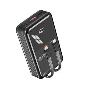 Power Bank prenosiva baterija Moxom MX-PB154 20W PD+22.5W QC 20000mAh 2.4A crni (MS).
