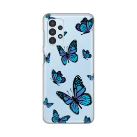 Silikonska futrola - maska print Skin za Samsung A135 Galaxy A13 4G Blue butterfly.