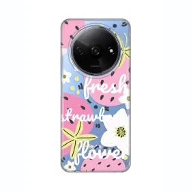 Silikonska futrola - maska print Skin za Xiaomi Redmi A3 Fresh Pink.
