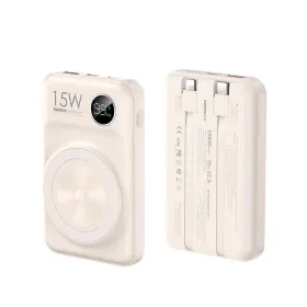 Power bank prenosiva baterija Magsafe Remax Lecho Series RPP-527 PD 20W + QC 22.5W Fast Charging 10000mAh beli.