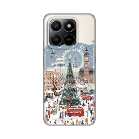 Silikonska futrola - maska print Skin za Honor X7d 4G/400 Smart 5G Christmas Town.