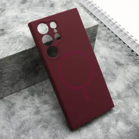 Futrola - maska FLEX MagSafe za Samsung Galaxy S23 Ultra bordo (MS).