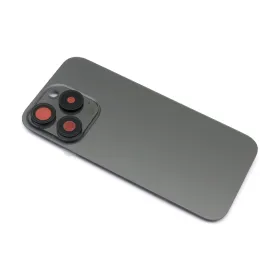Poklopac baterije za iPhone 15 Pro Black Titanium (NO LOGO) (MS).