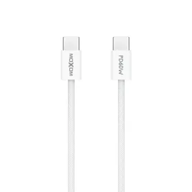 USB data kabl MOXOM MX-CB369 pleteni Fast 60W 3A Type-C na Type-C 1m beli (MS).