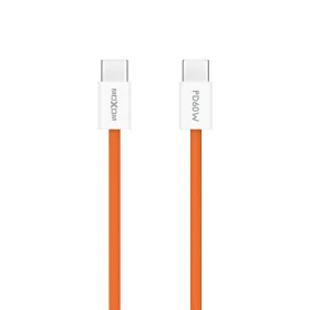 USB data kabl MOXOM MX-CB369 pleteni Fast 60W 3A Type-C na Type-C 1m narandzasti (MS).