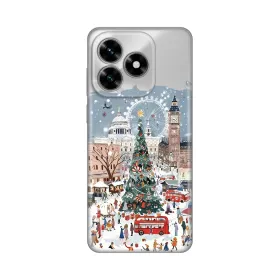 Silikonska futrola - maska print Skin za Huawei Honor X5c Plus Christmas Town.