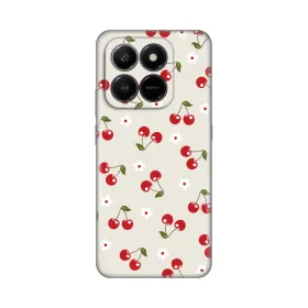 Silikonska futrola - maska print za Honor X7d 4G/400 Smart 5G Cherry and Flowers.
