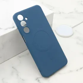 Futrola - maska VELVET TOUCH MagSafe za Samsung A166 Galaxy A16 5G plava (MS).