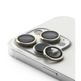 Folija za zastitu kamere DIAMOND za iPhone 16 Pro (6.3)/16 Pro Max (6.9) zlatna (MS).