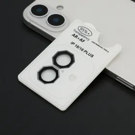 Folija za zastitu kamere OCTAGON DIAMOND za iPhone 16 (6.1)/16 Plus (6.7) crna (MS).