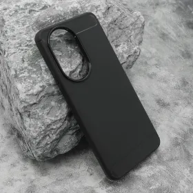 Silikonska futrola - maska BRUSHED za Huawei Honor 200 crna (MS).