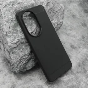 Silikonska futrola - maska BRUSHED za Huawei Honor 200 Pro crna (MS).