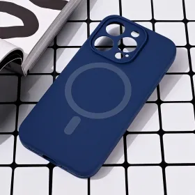 Futrola - maska Magsafe Pure color za iPhone 15 Pro 6.1 plava.