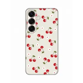 Silikonska futrola - maska print za Samsung S931 Galaxy S25 Cherry and Flowers.
