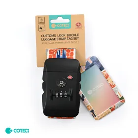 Sigurnosna traka za kofer sa sifrom Coteci World Landmarks.