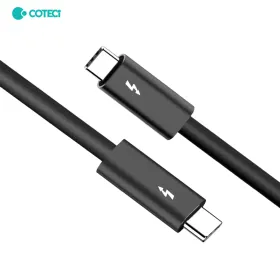 USB Data kabl Coteci Thunderbolt 87315 40Gbps 100W 8k PD Type C na Type C crni 1m.