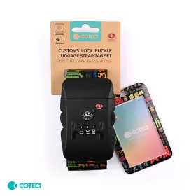 Sigurnosna traka za kofer sa sifrom Coteci Text Landmarks.