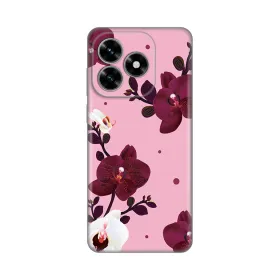 Silikonska futrola - maska print Skin za Huawei Honor X5c Plus Pink Orchid.