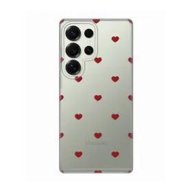 Silikonska futrola - maska print za Samsung S938 Galaxy S25 Ultra Red Hearts.