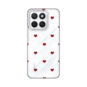Silikonska futrola - maska print za Huawei Honor X8c Red Hearts.