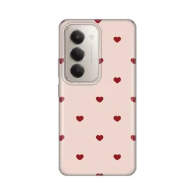 Silikonska futrola - maska print za Xiaomi Redmi 15 4G Beige Hearts.